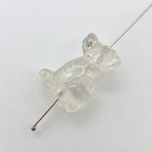 Load image into Gallery viewer, Faithful 2 Quartz Hand Carved Dog Beads | 20.5x15x10.5mm | Clear - PremiumBead Alternate Image 3
