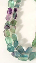 Load image into Gallery viewer, Incredible Artistically Faceted Multi-Hue Fluorite Nugget Bead Strand 109643 - PremiumBead Alternate Image 2
