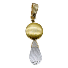 Load image into Gallery viewer, Quartz 14K Gold Filled Facetted Briolette | 1 3/4&quot; Long | Clear | 1 Pendant |
