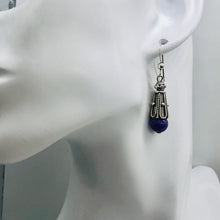 Load image into Gallery viewer, Sugilite Sterling Silver Drop Earrings | 1 1/2&quot; Long | Purple | 1 Pair |
