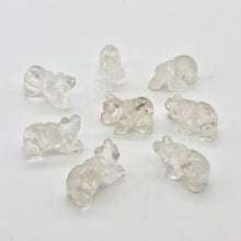 Load image into Gallery viewer, 2 Hand Carved Natural Quartz Bear Beads | 20x13x9.5mm | Clear - PremiumBead Alternate Image 8
