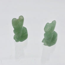 Load image into Gallery viewer, Adorable! 2 Aventurine Sitting Carved Cat Beads | 21x12x8mm | Green - PremiumBead Alternate Image 8
