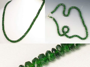 143cts Natural Green Chrome Diopside Faceted Strand 9797 - PremiumBead Alternate Image 2