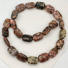 Load image into Gallery viewer, Wild 3 Leopard Skin Jasper Rectangle Beads 7364
