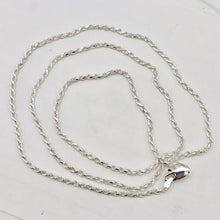 Load image into Gallery viewer, 22&quot; Italian Made 6.5 Grams of Solid 2mm Silver Rope Chain Necklace - PremiumBead Alternate Image 3
