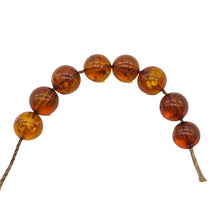 Load image into Gallery viewer, Amber Round Beads | 6 1/2 mm | Orange | 8 Beads |
