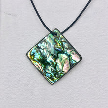 Load image into Gallery viewer, Four Blue Sheen Abalone 18mm Square Pendant Beads - PremiumBead Alternate Image 5
