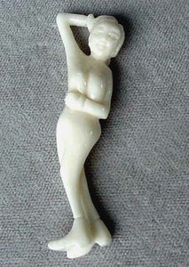 Unique Hand Carved Waterbuffalo Bone Geisha Bead 4832A - PremiumBead Primary Image 1