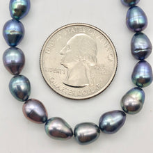 Load image into Gallery viewer, 12 Lavender, Blue, Pink Peacock Satin FW Pearls, 10x6.5 to 8x6mm - PremiumBead Primary Image 1
