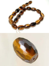Load image into Gallery viewer, Glam Gold &amp; Black Tigereye Faceted 18x13mm Bead Strand 107270 - PremiumBead Alternate Image 3
