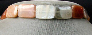 6 Scintilating Multi-Hue Moonstone Rectangle Beads 5640 - PremiumBead Alternate Image 2