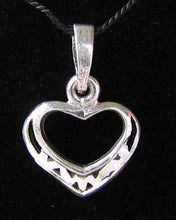Load image into Gallery viewer, Loving Sterling Silver Heart Charm Pendant 9963E - PremiumBead Primary Image 1
