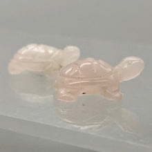 Load image into Gallery viewer, Charmer Carved Rose Quartz Turtle Figurine | 21x12.5x8.5mm | Pink
