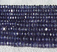 Load image into Gallery viewer, 16 incredible Indigo Iolite Faceted Roundel Beads 005038 - PremiumBead Alternate Image 2
