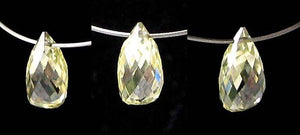 Natural .29cts Canary Lemon Diamond 4.75x3mm Briolette Bead 6113 - PremiumBead Primary Image 1