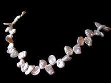 Load image into Gallery viewer, Rose Petal 12x9x4mm to 16.5x10x3.5mm Creamy White Keishi FW Pearl Strand 109945C
