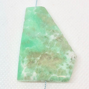 95cts Faceted Chrysoprase Nugget Bead Huge 10134B - PremiumBead Alternate Image 2
