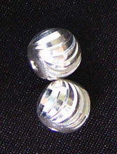 Load image into Gallery viewer, 2 Shimmering 8mm Laser Cut Sterling Silver Beads 8597 - PremiumBead Primary Image 1
