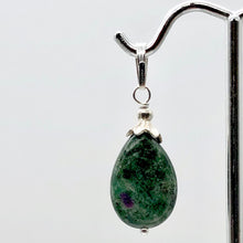 Load image into Gallery viewer, Rare Ruby Fuchsite Teardrop Shaped Sterling Silver Pendant | 1 1/4&quot; Long
