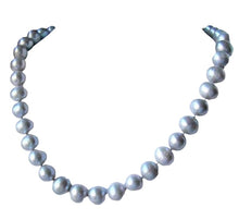 Load image into Gallery viewer, 11mm Natural Platinum Freshwater Pearl 19 inch Necklace 9810
