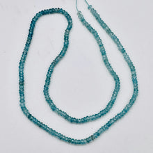 Load image into Gallery viewer, 80cts Natural Blue Zircon Faceted Bead Strand 106047
