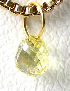 0.39cts Natural Canary Diamond 18K Gold Pendant 8798E - PremiumBead Alternate Image 2