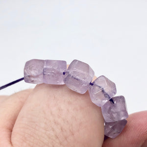 Natural Lilac Amethyst Faceted Squarish Beads | 9x8mm | 4 Beads | 1329 - PremiumBead Alternate Image 10