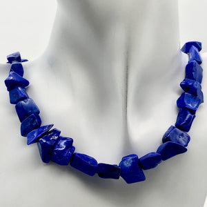 Stunning! Natural Gem Quality Lapis Lazuli Bead Strand!| 42 beads | 11x10x6mm | - PremiumBead Alternate Image 5