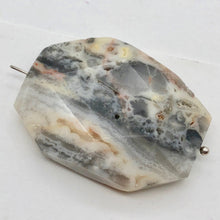 Load image into Gallery viewer, Crazy Lace Agate Scenic Carved Pendant Bead | 40x30x8mm | Gray White Orange |
