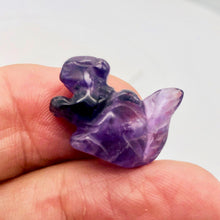 Load image into Gallery viewer, Charming Carved Amethyst Squirrel Figurine | 22x15x10mm | Purple - PremiumBead Alternate Image 4
