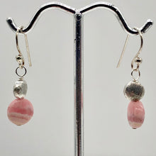 Load image into Gallery viewer, Gemmy Rhodocrosite Sterling Silver Drop Earrings | 1 1/4&quot; Long | Pink Silver |
