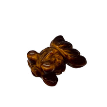 Load image into Gallery viewer, Wondrous 2 Carved Tiger Eye Gold Fish Beads
