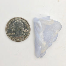 Load image into Gallery viewer, Blue Chalcedony Druzy Carved Flower Bead | 58.5 cts | 41x27mm | Blue | 1 bead | - PremiumBead Alternate Image 4
