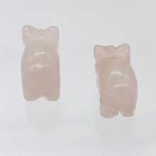 Load image into Gallery viewer, Oink 2 Carved Rose Quartz Pig Beads | 21x13x9.5mm | Pink - PremiumBead Alternate Image 9
