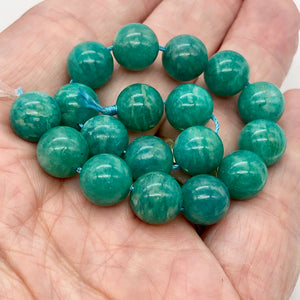 Amazonite Stone Round Strand | 10mm | Green | 37 Bead(s) |