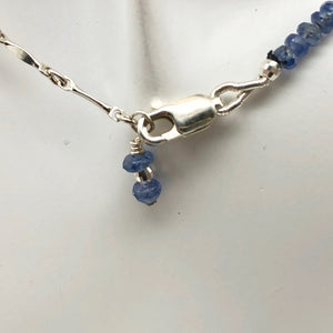 41cts Genuine Untreated Blue Sapphire & Sterling Silver Necklace 203285 - PremiumBead Alternate Image 9