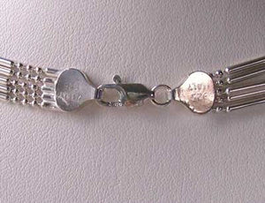 Italian Silver 5 Waterfall Chain 18" Necklace 10073B - PremiumBead Alternate Image 4