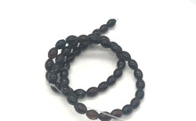 Load and play video in Gallery viewer, Black and White Sardonyx Oval Bead Strand 8x6mm | Black/Brown | Oval | 50 Beads|
