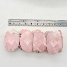 Load image into Gallery viewer, Pin Cushion Faceted Peruvian Opal Stretchy Bracelet |6.5 to 7.5&quot;| Pink |9 beads| - PremiumBead Alternate Image 3
