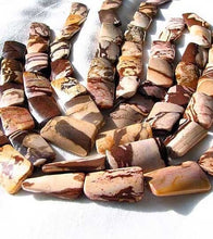 Load image into Gallery viewer, Zebra Jasper Carved Twist Rectangle Focal Bead Strand |30x18x6.5mm | 13 Beads | - PremiumBead Alternate Image 4
