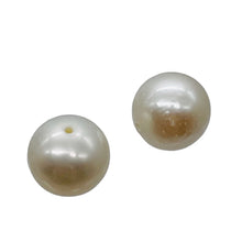 Load image into Gallery viewer, Natural Creamy Satin 8mm - 9mm Pearl 8 inch Strand 002639HS
