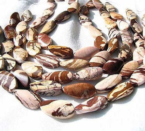 Wild Exotic Zebra Jasper Oval Focal Bead Strand 108906 - PremiumBead Alternate Image 2