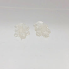 Load image into Gallery viewer, 2 Carved Ice Crystal Quartz Lizard Beads | 25x14x7mm | Clear - PremiumBead Alternate Image 10
