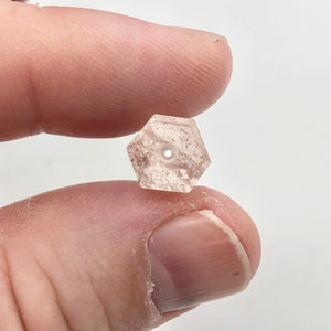 15.1cts Morganite Pink Beryl Hexagon Cylinder Bead | 15x10mm | 1 Bead | 3863A - PremiumBead Alternate Image 4