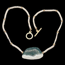 Load image into Gallery viewer, Ocean Jasper and Pearl 14K Gold Filled Necklace | 20 Inches Long |
