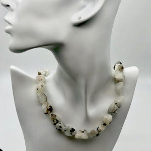 Unusual Tourmalinated Moonstone nugget bead strand - PremiumBead Alternate Image 5