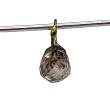 Load image into Gallery viewer, Champagne Diamond 0.34cts Briolette 18K Gold Pendant Bead | 3.75x3.25mm |

