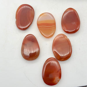 Red Carnelian Briolette Pendant Beads! | 35x25mm | multi-Hue | Drop | 2 Beads | - PremiumBead Alternate Image 4