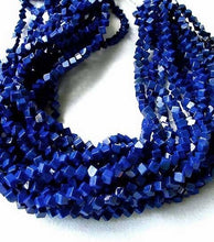 Load image into Gallery viewer, 12 Lapis Diagonal Drill 4x4x5mm Cube Beads 8883 - PremiumBead Alternate Image 3
