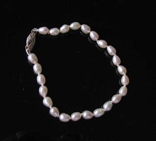 Load image into Gallery viewer, Creamy White Fresh Water Pearl &amp; Sterling Silver 7&quot; Bracelet 9916C - PremiumBead Primary Image 1

